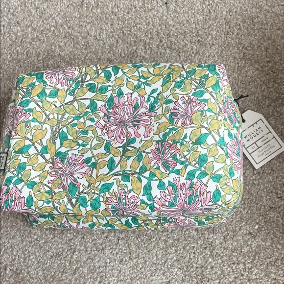 NWT William Morris At Home Honeysuckle Large Wash Bag - Picture 9 of 10